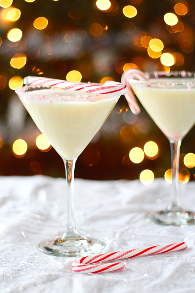 Creamy Candy Cane Cocktail | don't miss dairy