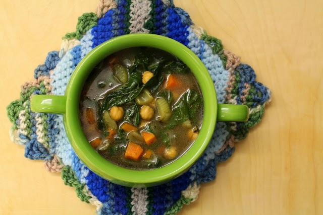 Swiss Chard and Garbanzo Bean Soup | don't miss dairy